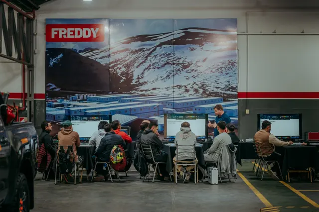 Vista general de la clase de Toyota Hilux en San Juan, Argentina